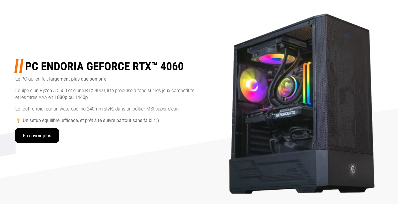 Un autre PC où de VISU on voit le 120 mm !