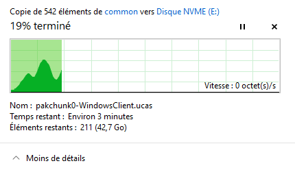 🚨 Copie de 40 Go sur P3 : vous allez attendre longtemps !